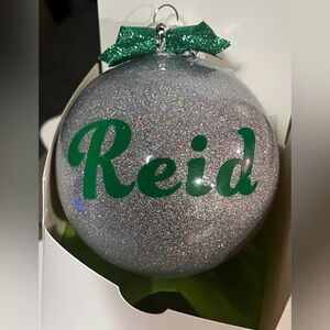 Personalized Holographic Glitter ornament